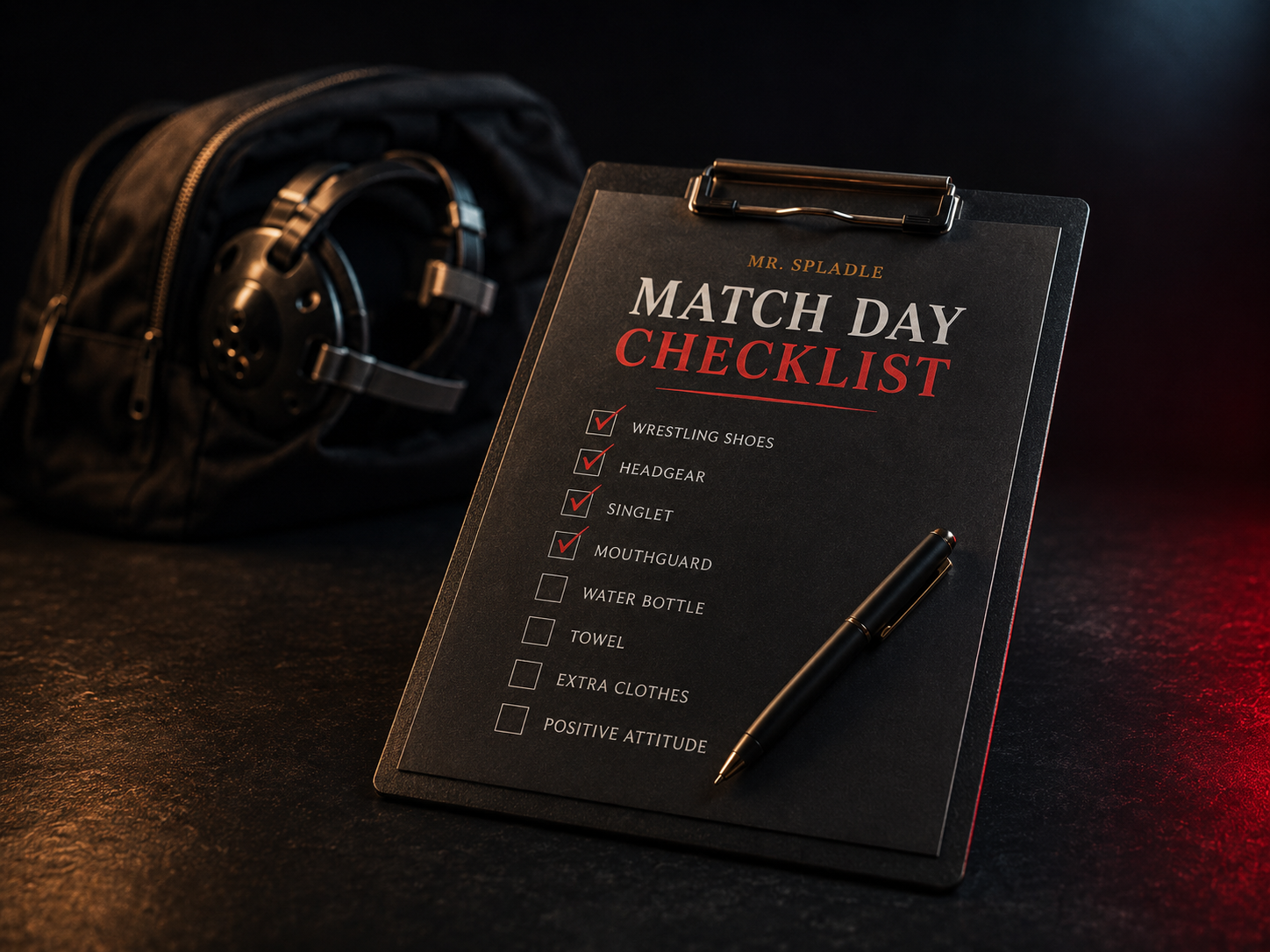 Match Day Checklist